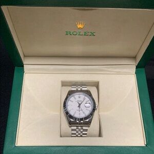 Rolex Silver Men's Watch
